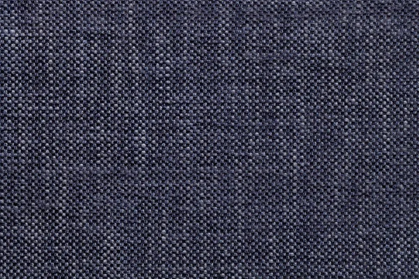 Denim textile background with checkered pattern, closeup. Structure of the fabric macro. — Stock Photo, Image