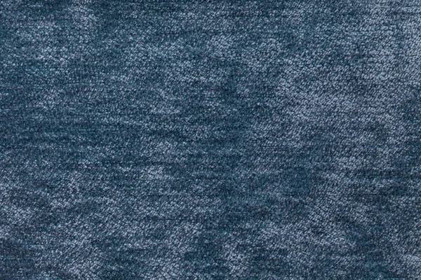 Blue fluffy background of soft, fleecy cloth. Texture of textile closeup — Stock Photo, Image