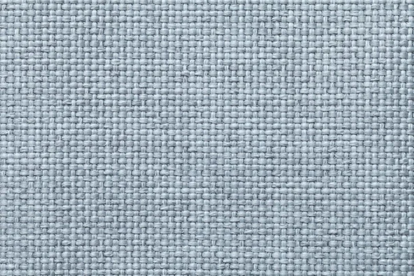 Blauwe achtergrond met gevlochten geruit patroon, close-up. Textuur van het weven weefsel, macro. — Stockfoto