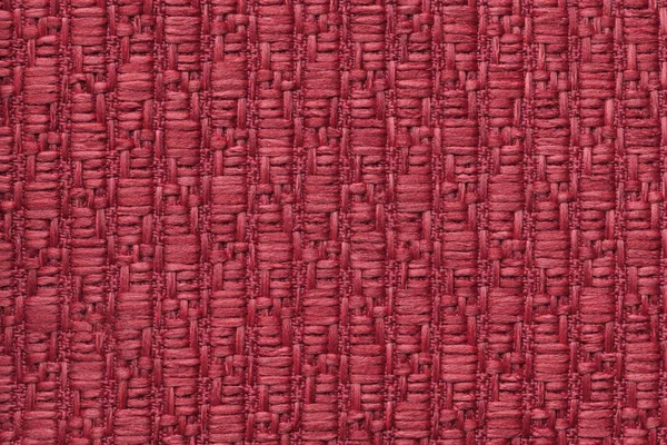 Kırmızı örgü yün arka plan deseni yumuşak, yumuşacık bir bez ile. Tekstil closeup dokusuna. — Stok fotoğraf