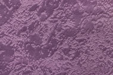 Bir yumuşak döşemelik Tekstil malzemesinden closeup Menekşe arka plan.