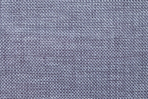 Mörk blå textil bakgrund med rutigt mönster, närbild. Struktur av makrot tyg. — Stockfoto
