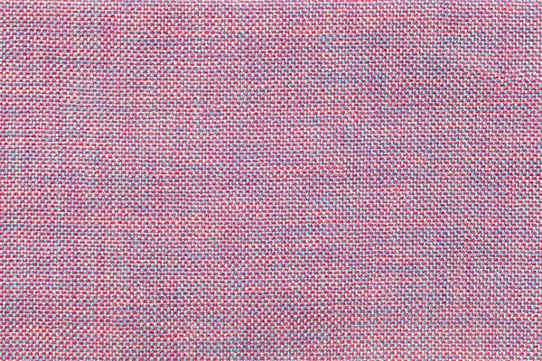 Light purple and blue textile background with chess pattern, closeup. Structure of the fabric macro. — Stock Photo, Image