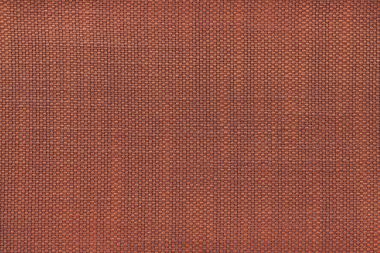 Koyu portakal Tekstil arka plan damalı deseni, closeup ile. Kumaş makro yapısı.