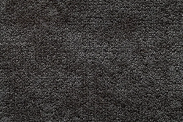 Fekete háttér bolyhos puha, gyapjas ruhát. Textúra könnyű textil pelenka-, Vértes. — Stock Fotó