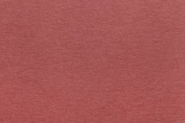 Eski koyu kırmızı kağıt arka plan, closeup doku. Yoğun kahverengi kraft karton yapısını