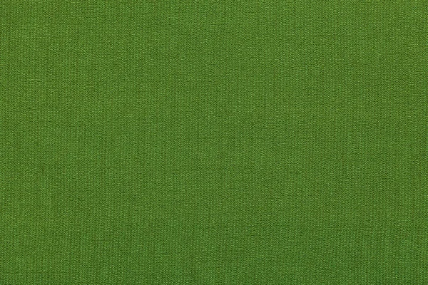 Fondo verde de un material textil con patrón, primer plano. Estructura de la tela con textura natural. Fondo de tela . — Foto de Stock