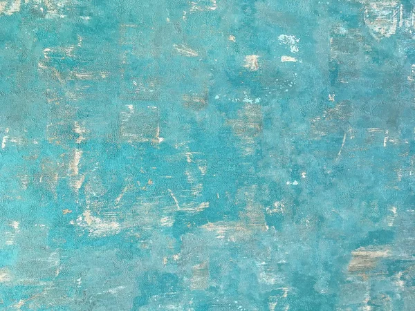 Textura de um fundo de madeira velho azul gasto. Estrutura de um revestimento de madeira pintado de turquesa vintage . — Fotografia de Stock