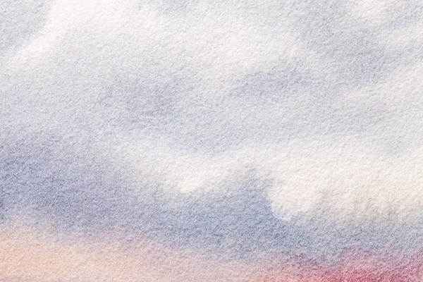 Абстрактный художественный фон светло-синего и белого цветов. Акварель на холсте с мягким серым градиентом . — стоковое фото