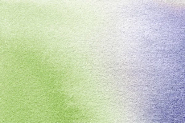 Arte abstrata fundo luz verde e roxo cores. Pintura aquarela sobre tela . — Fotografia de Stock