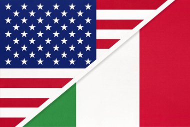 Usa tekstil ulusal bayrağına karşı. Amerikan ve Avrupa ülkeleri arasındaki ilişki.