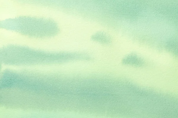 Абстрактный фон светло-зеленого и голубого цветов. Холст, акварель . — стоковое фото