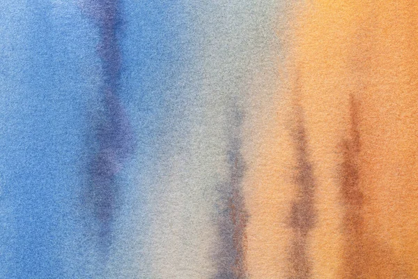 Arte Abstrata Fundo Luz Azul Laranja Cores Pintura Aquarela Multicolor — Fotografia de Stock