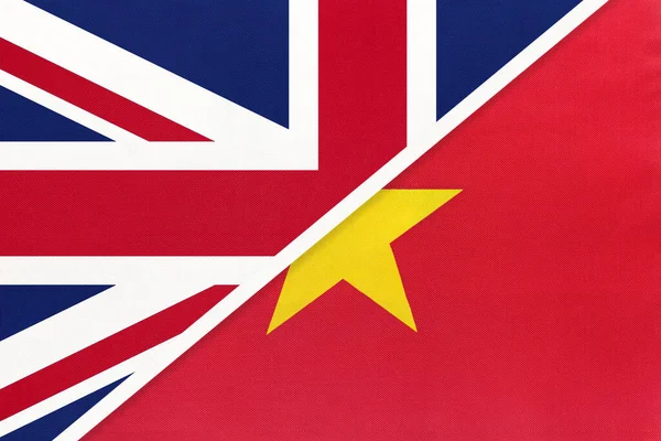 Verenigd Koninkrijk Van Groot Brittannië Ierland Socialistische Republiek Vietnam Nationale — Stockfoto