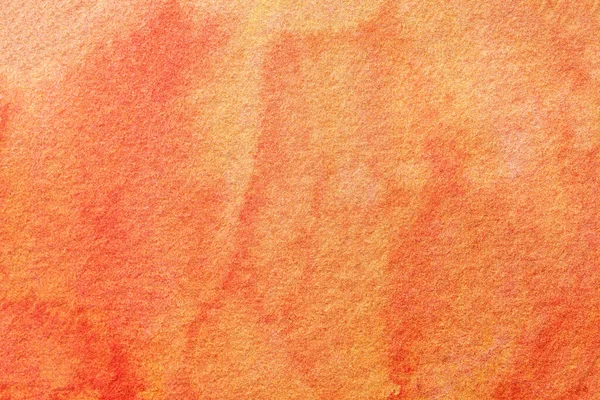 摘要艺术背景 浅色珊瑚 深橙色 帆布上的水彩画有柔和的红色渐变 纸上有姜汁图案的艺术品碎片 纹理背景 — 图库照片