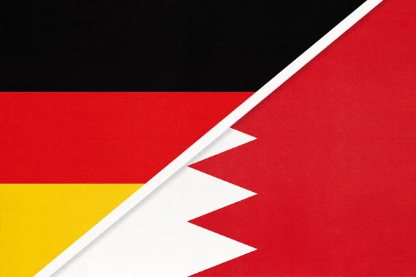 Ομοσπονδιακή Δημοκρατία Της Γερμανίας Κατά Βασιλείου Του Μπαχρέιν Σύμβολο Δύο — Φωτογραφία Αρχείου