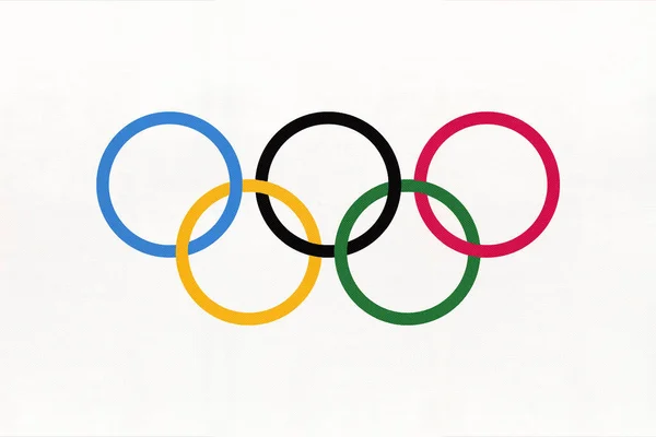 April 2020 Illustration Symbol Olympic Games Flag World International Sign — Stock Photo, Image