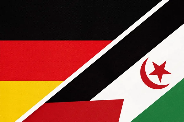 Федеративна Республіка Німеччина Проти Сахарської Арабської Демократичної Республіки Або Садр — стокове фото