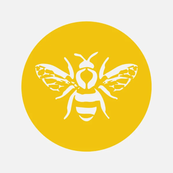 Honigbienen-Symbol. Vektorillustration. — Stockvektor