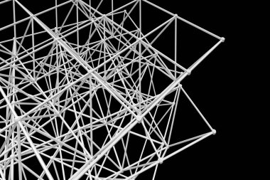 Geometrik arka plan. Yapısı vektör çizim. Mimari 3d tasarım.