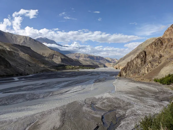 Vallei van de wilde rivier Kali Gandaki — Stockfoto
