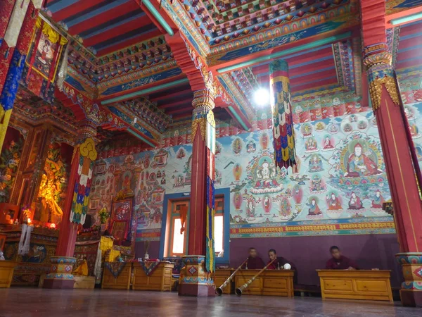 Świątyni buddyjskiej w górnej Pisang, Nepal — Zdjęcie stockowe