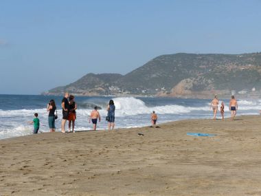 Kleopatra Plajı sonra yağmur, Alanya, Türkiye