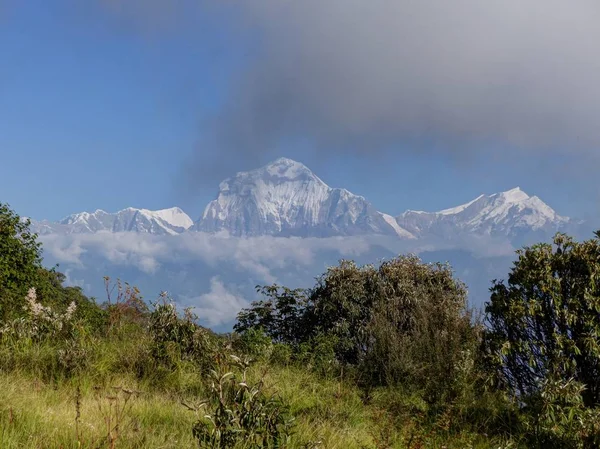 Gama de Dhaulagiri desde Poon Hill, Nepal — Foto de Stock