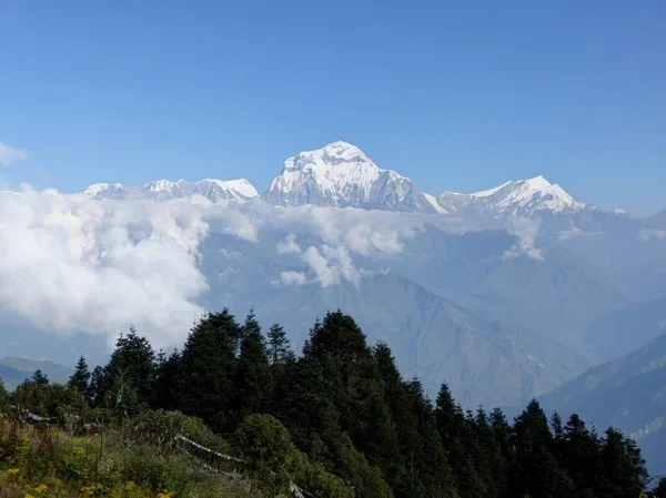 Dhaulagiri range from Poon Hill, Nepal — Stock Photo, Image