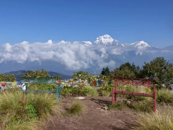 Dhaulagiri variëren van Poon Hill, Nepal — Stockfoto