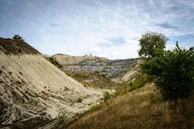 Moldova terk edilmiş kariyer manzara