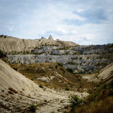 Moldova terk edilmiş kariyer manzara