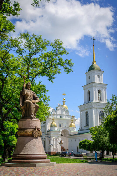 At Cathedral Square in Poltava is a monument to Hetman Ivan Maze