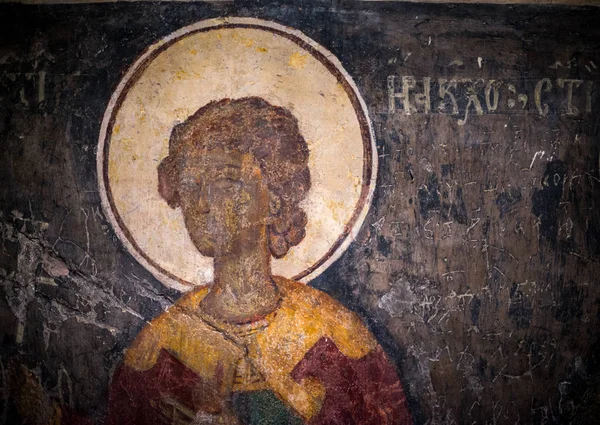 Ancient painting in the church — Stock Photo, Image