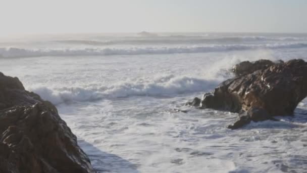 落基海滩、日落、大西洋的美丽地点 — 图库视频影像