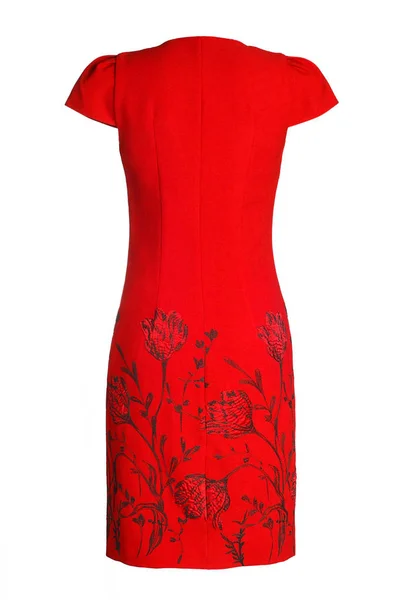 Women's  red dress — Stock Photo, Image