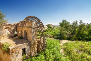 Cordoba, Andalusia Eyaleti, İspanya eski watermill kalıntıları.