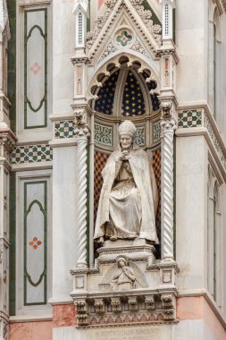 Floransa'daki Santa Maria del Fiore Katedrali'nin (Duomo) parçası, Toscana eyaleti, İtalya.