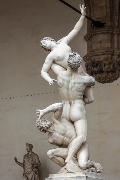 Floransa'daki Uffizzi galerisiheykelleri, Toscana eyaleti, İtalya.