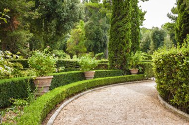 Çeşmeler ve bahçeli Villa d'Este, Tivoli yakınlarında Roma, Lazio bölgesi, İtalya.