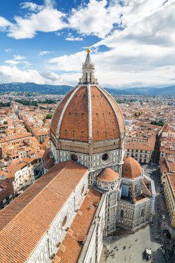 Katedrali, Santa Maria del Fiore (Duomo) parçası Campanilla Floransa, Toscana Eyaleti, İtalya, bakış açısından.