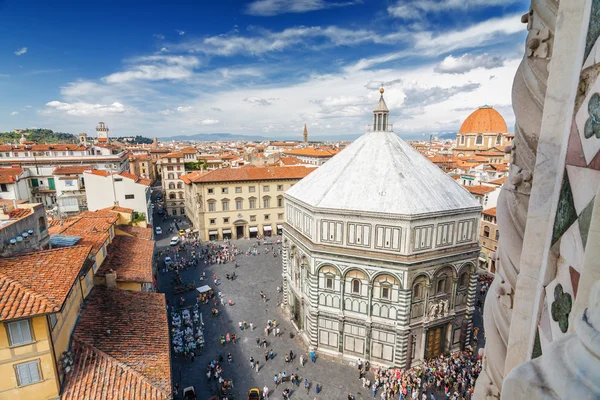 Katedrali, Santa Maria del Fiore (Duomo) parçası Campanilla Floransa, Toscana Eyaleti, İtalya, bakış açısından. — Stok fotoğraf