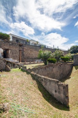 Güneşli görünümünü Pompeii, Campania bölgesinde, İtalya.