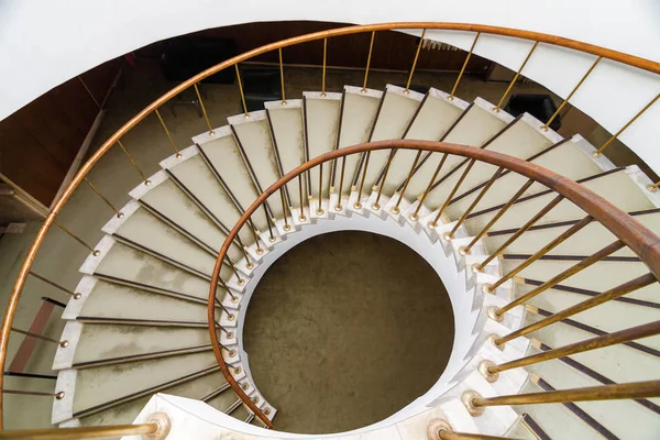 Spiral stairs at the building.