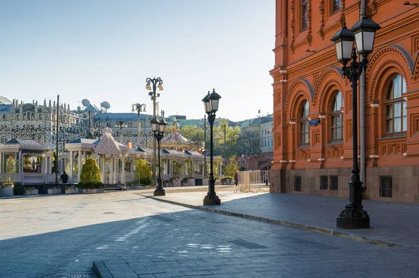 Vista matutina de la Plaza de la Revolución, Moscú, Rusia . —  Fotos de Stock