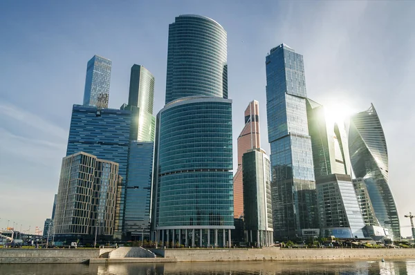 莫斯科-城-国际商务中心，莫斯科，俄罗斯的片段. — 图库照片