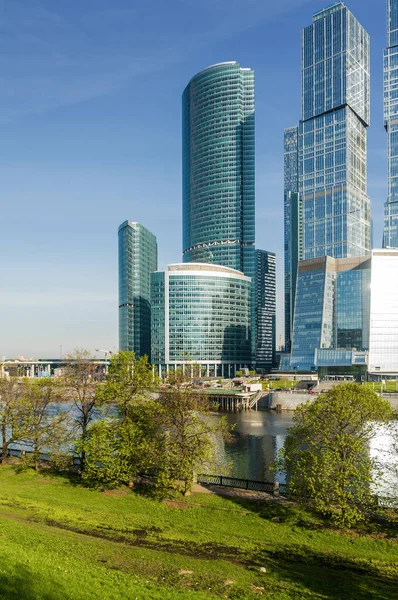 Fragmento de Moscú-Ciudad - Centro Internacional de Negocios, Moscú, Rusia . —  Fotos de Stock