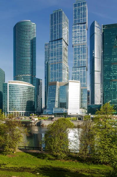 莫斯科-城-国际商务中心，莫斯科，俄罗斯的片段. — 图库照片