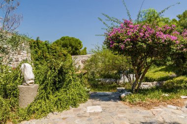 Güneşli görünümü Castle, St. Peter, Muğla ilinin.