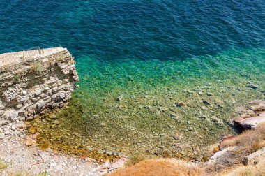 Güneşli görünümü Castle, St. Peter, Bodrum, Muğla ili, shakiradovileİL